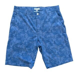 Peter Millar Shackleford Camo Performance Hybrid Shorts Men’s Size 32 Blue